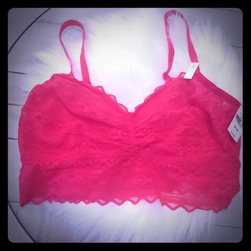 Victoria Secret Pink RED bralette Medium